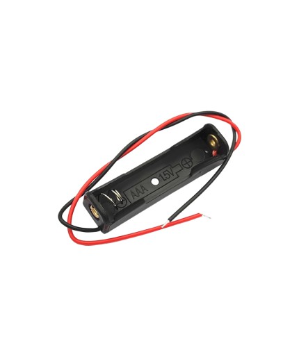 1x AAA Batterijhouder - Losse Draden