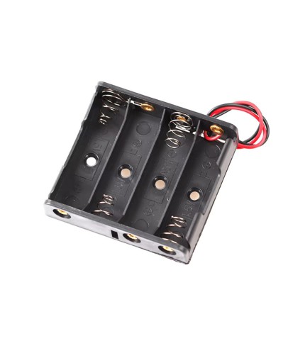 4x AA Batterijhouder - Losse Draden