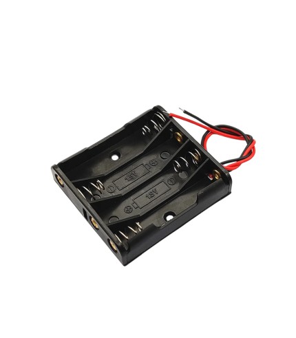 4x AAA Batterijhouder - Losse Draden