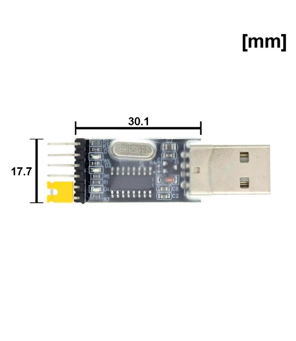 CH340G USB to TTL Serial UART (RS232) Converter - USB-A - 3.3-5V