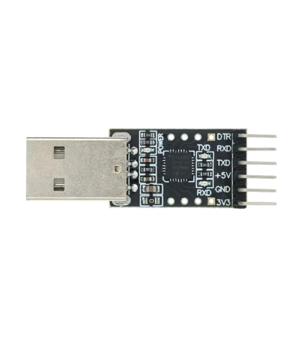 CP2102 USB to TTL Serial UART Converter with DTR Pin - USB-A - 3.3-5V