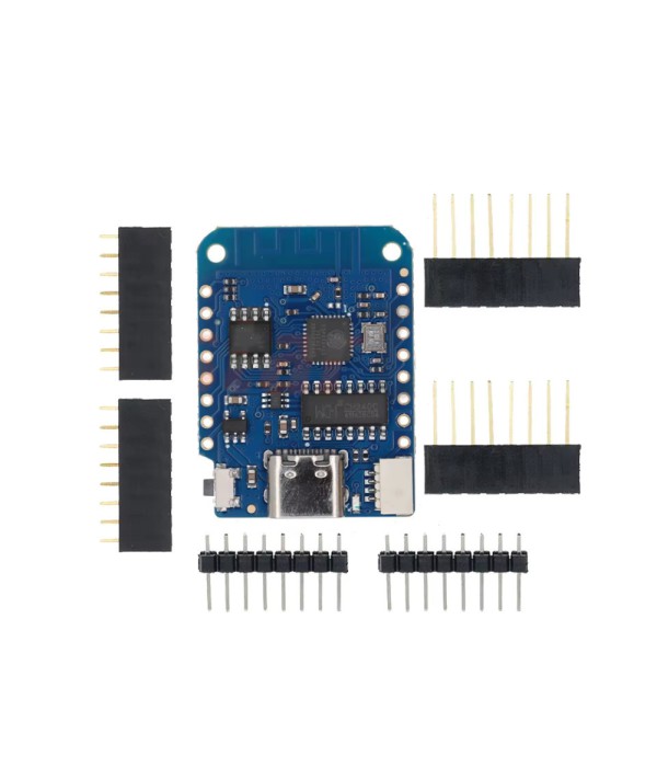 D1 Mini V4 - ESP8266 - CH340 - USB-C - WeMos LOLIN Compatibel