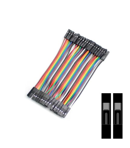 DuPont Jumper Cables - Female-Female - 10cm - 40 Wires