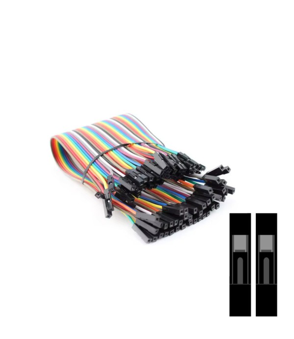DuPont Jumper Cables - Female-Female - 20cm - 40 Wires
