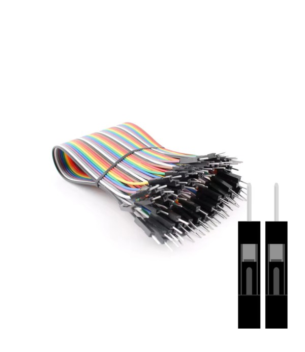 DuPont Jumper Cables - Male-Male - 20cm - 40 Wires