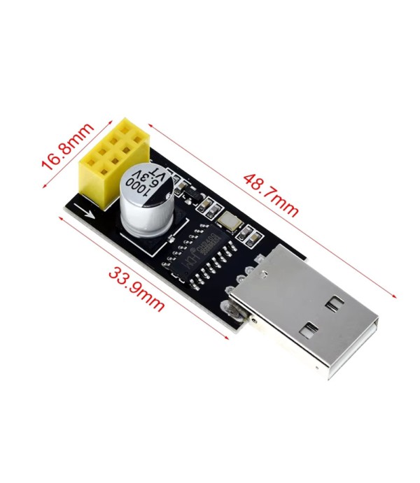ESP-01(S) Programmer - USB to TTL Serial UART Converter - CH340G