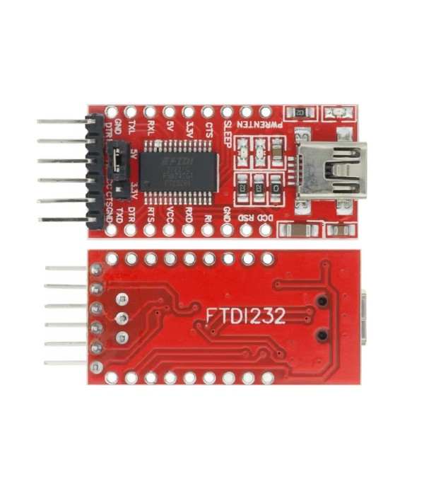 FT232RL USB naar TTL Serieel UART (RS232) Converter - Mini USB - 3.3-5V
