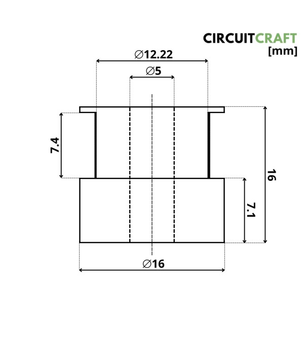 GT2 Pulley - 20 Tanden - 5mm As - 7mm Riem - Aluminium