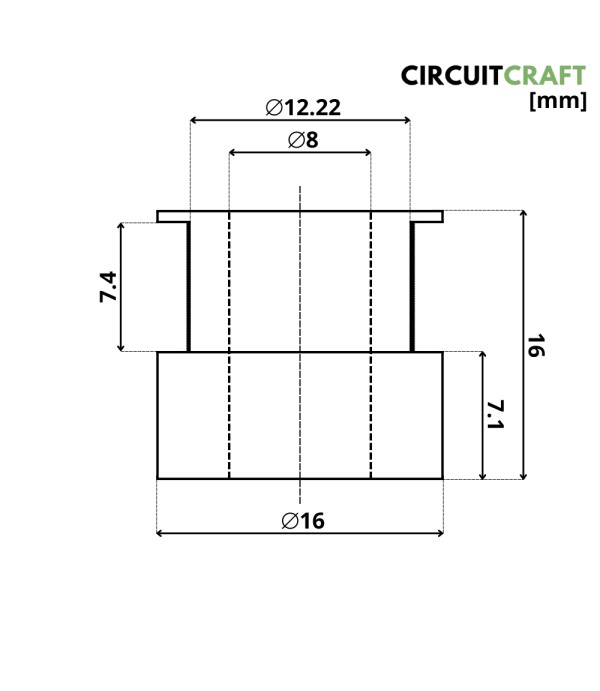 GT2 Pulley - 20 Tanden - 8mm As - 7mm Riem - Aluminium