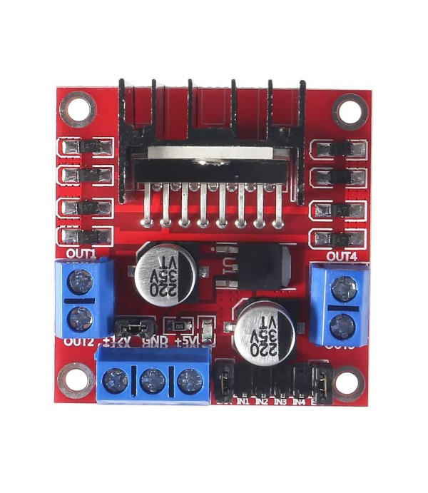 L298N DC-Motoraansturing - Dubbele H-Brug Motor Driver