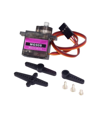 MG90S Mini Servo - 2kg - 180° - Metalen Tandwielen