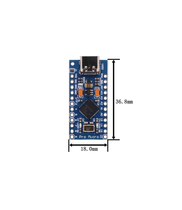 Pro Micro - 5V 16MHz - USB-C - Arduino Compatibel
